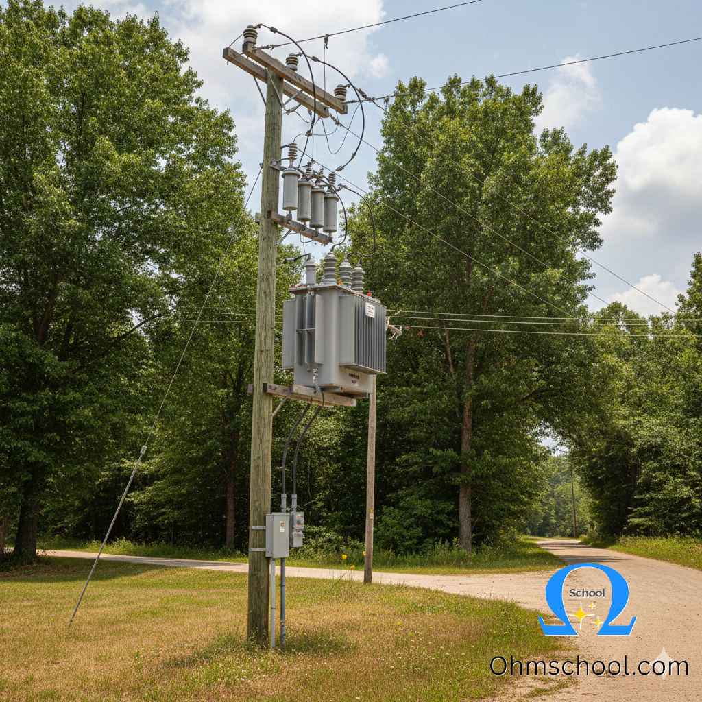 Difference Between Ideal and Practical Transformer 5 Practical transformer used in power distribution system substation